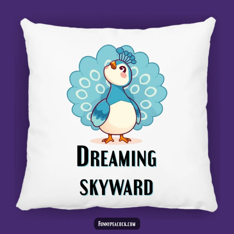 Funny Kawaii Peacock Pillow: Sky Awe Decor Gift