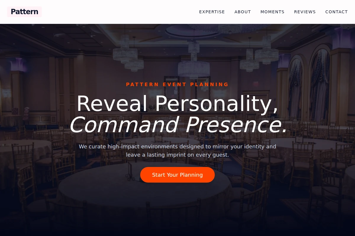 Pattern Event Planning