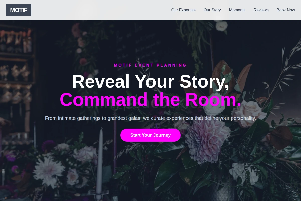 Motif Event Planning