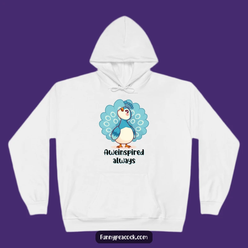Funny Kawaii Peacock Hoodie: Sky Awe Wonder Cozy Gift