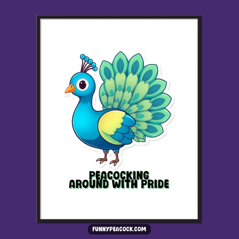 Free Printable Wall Art: Rainbow Peacock Feather Elegance Downloadable Art