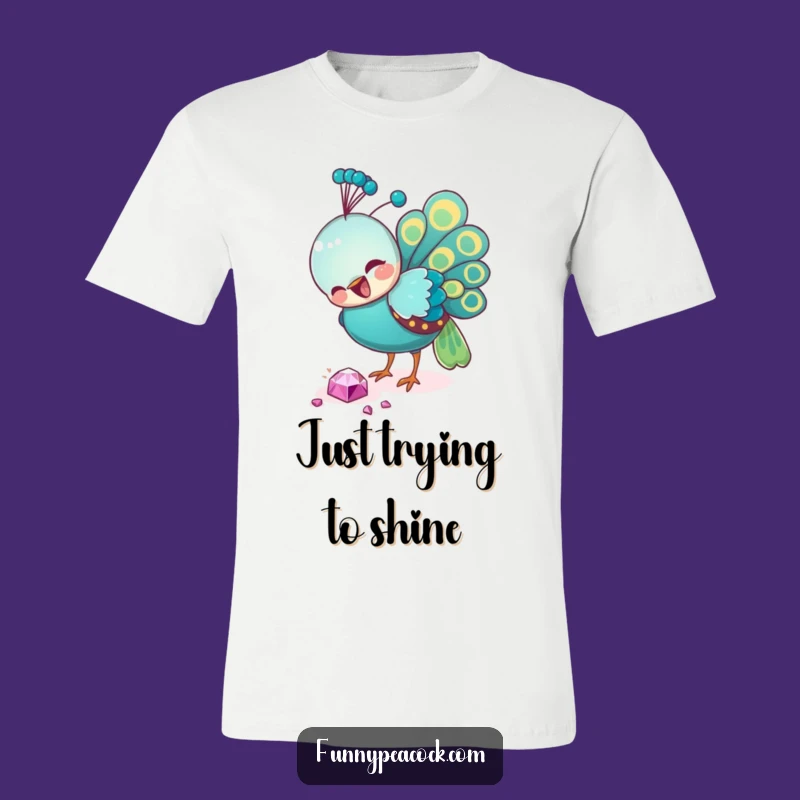 Funny Peacock Jewel Hunter T-Shirt: A Hilarious Gift for Feathered Friends Fans